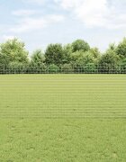 vidaXL Вградена оградна колона 11 бр. Сребристо 140 cm