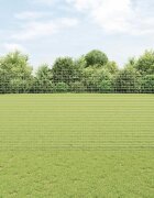 vidaXL Вградена оградна колона 11 бр. Сребристо 200 cm