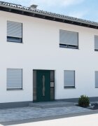 vidaXL Входна врата антрацит 88x200 см PVC