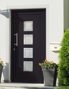 vidaXL Входна врата антрацит 98x190 см