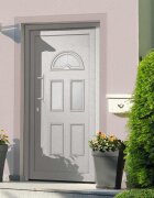 vidaXL Входна врата бяла 110x210 см