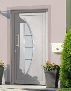 vidaXL Входна врата бяла 88x200 см
