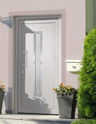 vidaXL Входна врата бяла 98x208 см