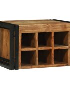 vidaXL Винен рафт 2 бр. 46 x 35 x 275 см Солидно акациево дърво