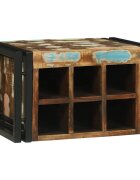 vidaXL Винен рафт 2 бр. 46 x 35 x 275 см Солидно възстановено дърво