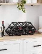 vidaXL Винен рафт Черния дъб 63 x 165 x 25 см