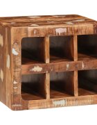 vidaXL Винен рафт Кафяво 44 x 30 x 35 см Солидно възстановено дърво