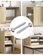 vidaXL Винт 2 бр. Сребрист 98 x 35 мм Желязо