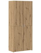 vidaXL Висок шкаф 2 бр. Дъб 80 x 42 x 185 см