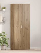 vidaXL Висок шкаф 70 x 33.5 x 180 см Инженерна дървесина Дъб