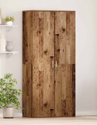 vidaXL Висок шкаф 80 x 39 x 178 см Инженерна дървесина Старо дърво