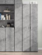 vidaXL Висок шкаф бетонно сив 30x425x185 см инженерно дърво