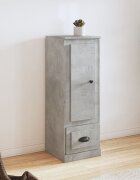 vidaXL Висок шкаф бетонно сив 36x355x1035 cm инженерно дърво