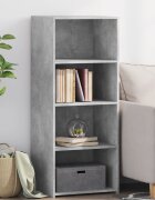 vidaXL Висок шкаф бетонно сив 50x41x124 см инженерно дърво