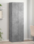 vidaXL Висок шкаф бетонно сив 60x35x180 см инженерно дърво
