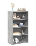 vidaXL Висок шкаф бетонно сив 70x41x124 см инженерно дърво