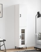 vidaXL Висок шкаф бял 345x34x180 см инженерно дърво