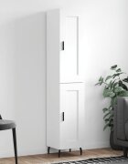 vidaXL Висок шкаф бял 345x34x180 см инженерно дърво