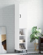 vidaXL Висок шкаф бял 345x34x180 см инженерно дърво