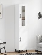 vidaXL Висок шкаф бял 345x34x180 см инженерно дърво