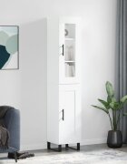 vidaXL Висок шкаф бял 345x34x180 см инженерно дърво