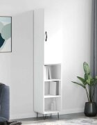 vidaXL Висок шкаф бял 345x34x180 см инженерно дърво