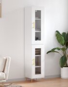 vidaXL Висок шкаф бял 345x34x180 см инженерно дърво