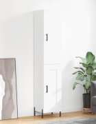 vidaXL Висок шкаф бял 345x34x180 см инженерно дърво