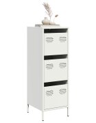vidaXL Висок шкаф бял 39x35x1035 см стомана