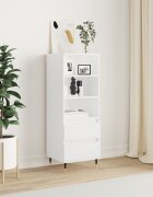 vidaXL Висок шкаф бял 40x36x110 см инженерно дърво