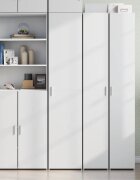 vidaXL Висок шкаф бял 40x425x185 см инженерно дърво
