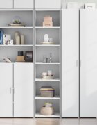 vidaXL Висок шкаф бял 45x41x185 см инженерно дърво