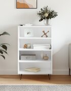 vidaXL Висок шкаф бял 57x35x90 см инженерно дърво