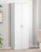 vidaXL Висок шкаф бял 60x35x180 см инженерно дърво