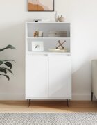 vidaXL Висок шкаф бял 60x36x110 см инженерно дърво