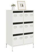 vidaXL Висок шкаф бял 68x39x1015 см стомана