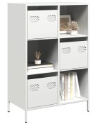 vidaXL Висок шкаф бял 68x39x1035 см стомана