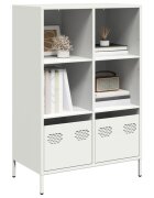 vidaXL Висок шкаф бял 68x39x1035 см стомана