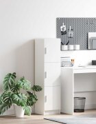 vidaXL Висок шкаф Бяло 31.5 x 32 x 122.5 см