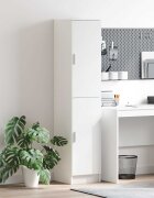 vidaXL Висок шкаф Бяло 35 x 39 x 168 см