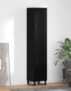 vidaXL Висок шкаф Черния дъб 345 x 34 x 180 см Инженерна дървесина