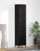 vidaXL Висок шкаф Черния дъб 345 x 34 x 180 см Инженерна дървесина