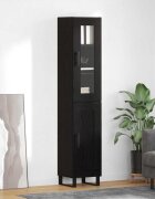 vidaXL Висок шкаф Черния дъб 345 x 34 x 180 см Инженерна дървесина