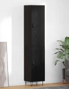 vidaXL Висок шкаф Черния дъб 345 x 34 x 90 см Инженерна дървесина