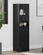 vidaXL Висок шкаф Черния дъб 35 x 37 x 142 см Инженерна дървесина