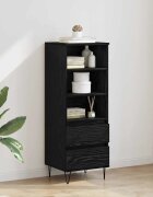 vidaXL Висок шкаф Черния дъб 40 x 36 x 110 см Инженерна дървесина