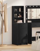 vidaXL Висок шкаф Черния дъб 41 x 40 x 135 см Инженерна дървесина