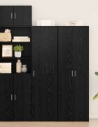 vidaXL Висок шкаф Черния дъб 50 x 425 x 185 см