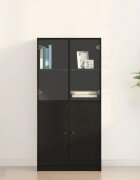 vidaXL Висок шкаф Черния дъб 68 x 37 x 142 см