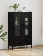 vidaXL Висок шкаф Черния дъб 70 x 31 x 115 см